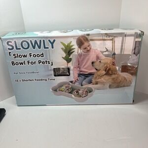 New Lifeunion SLOWLY Slow Food Bowl For Pets Pet Slow FoodBowl Dogs Puppies